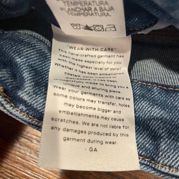 NWT Good American 8/29 Good Curve Skinny Crop Jeans High Rise Distressed - Picture 16 of 16